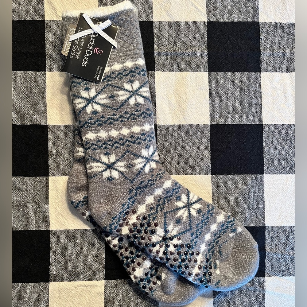 Cuddl Duds Double Layer Lounge Socks